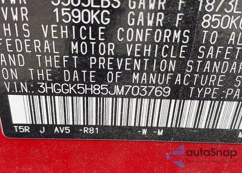 2018 Honda Fit Ex from USA, damaged, VIN 3HGGK5H85JM703769